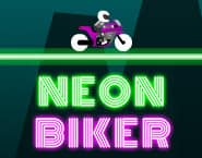 Neonowy motocyklista