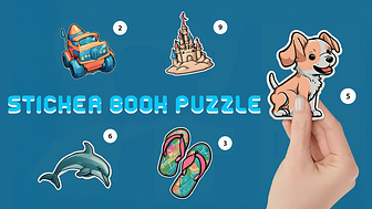 Sticker Book Puzzle: Color By Number