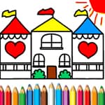 Doll House Coloring Book
