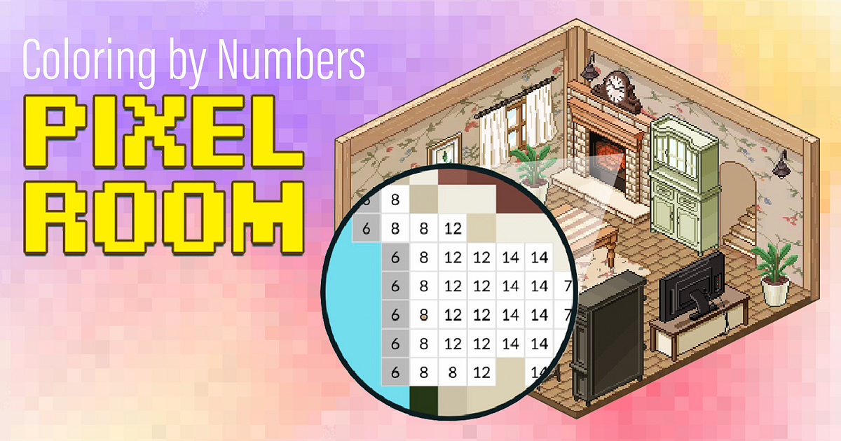 Coloring by Number: Pixel Rooms - Darmowa Gra Online | FunnyGames