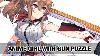 Anime Girl With Gun Puzzle