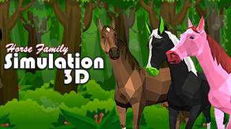 Horse Family Animal Simulation 3D